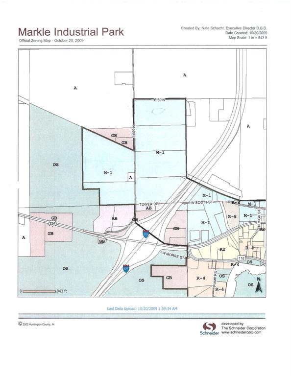 Markle Industrial Park Area Zoning Map changeme